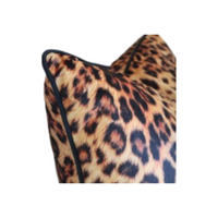Cushion - Leopard on Velvet - 50x50 (Includes Feather Cushion Inner/Pad)