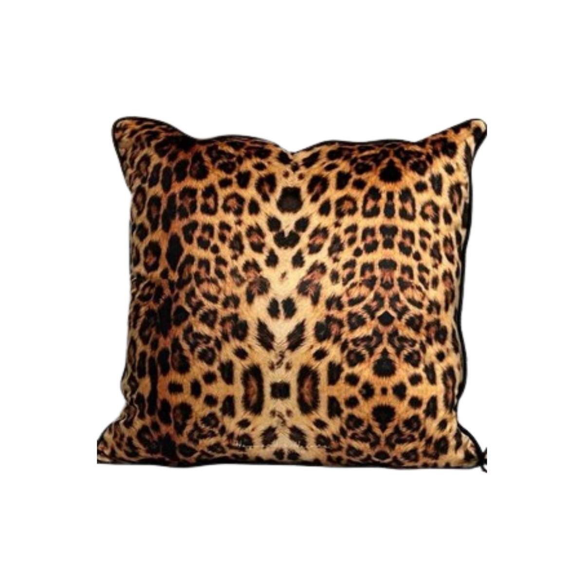 Cushion - Leopard on Velvet - 50x50 (Includes Feather Cushion Inner/Pad)