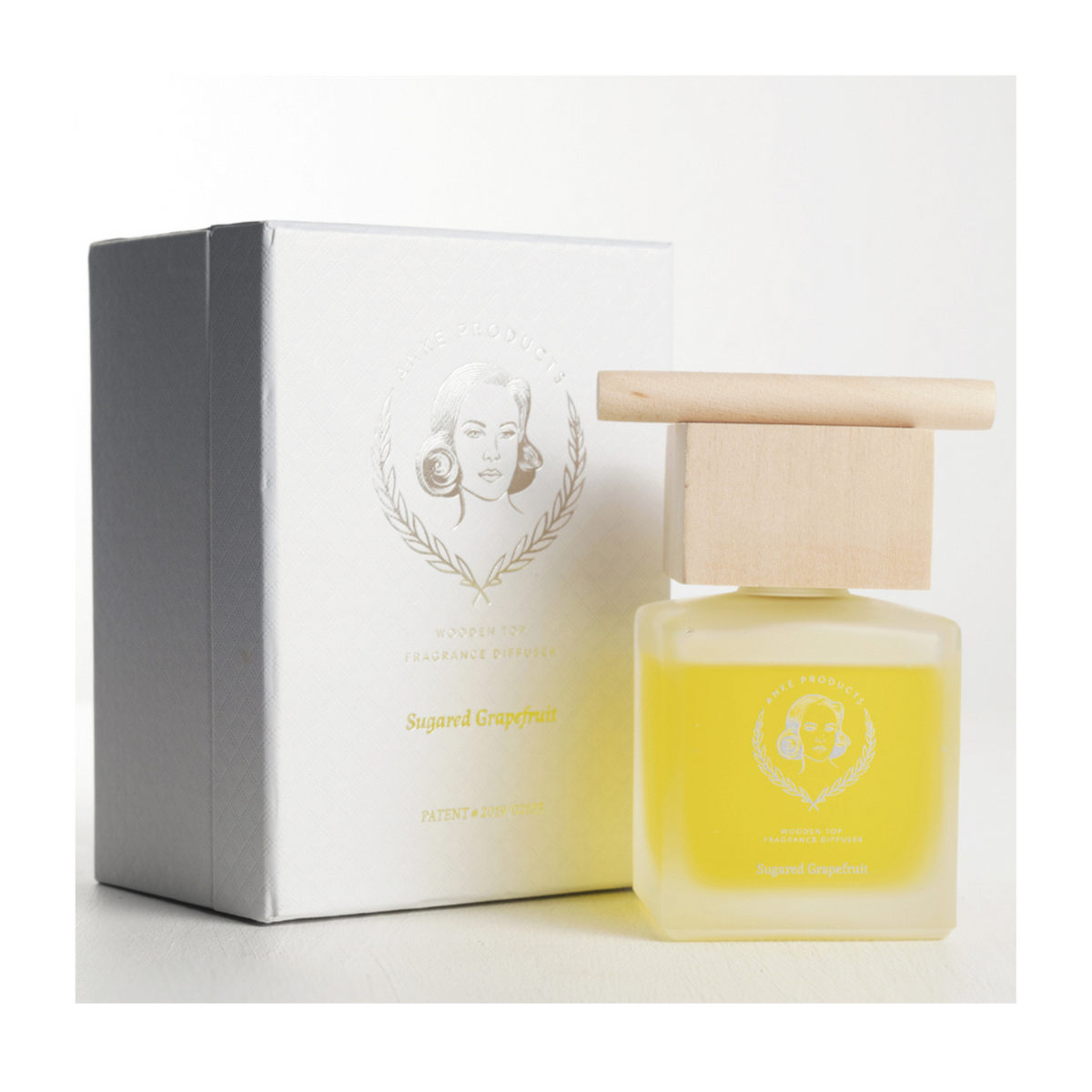 Anke Wooden Top Fragrance Diffuser - Sugared Grapefruit - 160 ml