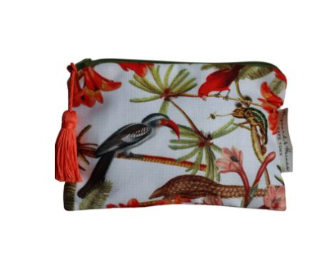 Make up bag (large) - White Pangolin - 24 cm x 20 cm