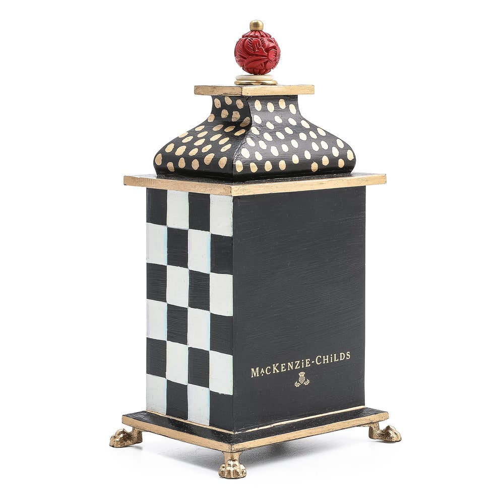 MacKenzie-Childs Courtly Check Desk Clock
