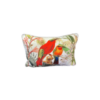 Cushion - Bee Eaters on White - 60x40 (Includes Feather Cushion Inner/Pad)