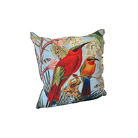 Cushion - Bee Eaters on Blue - 50x50 (Includes Feather Cushion Inner/Pad)