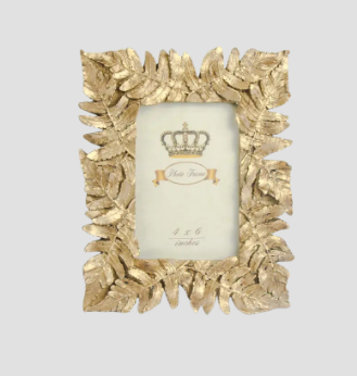 Gold Fern Photo Frame