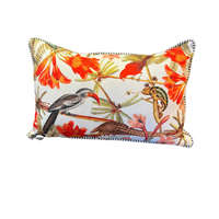 Cushion - Pangolin on White - 60x40 (Includes Feather Cushion Inner/Pad)