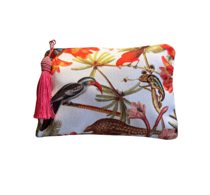 Make up bag (small) - White Pangolin - 19 cm x 14 cm