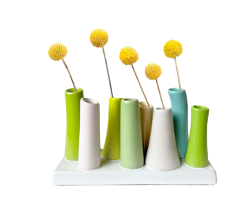Pooley Vases - Pea Green